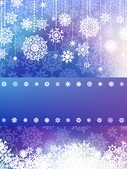 Image showing Christmas blue with christmas snowflake. EPS 8