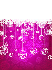 Image showing Christmas background with copyspace. EPS 8