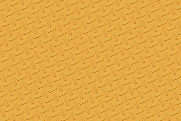 Image showing Yellow metal diamond plate