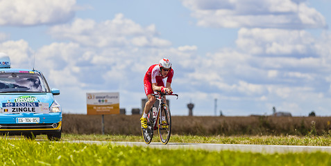 Image showing The Cyclist Romain Zingle