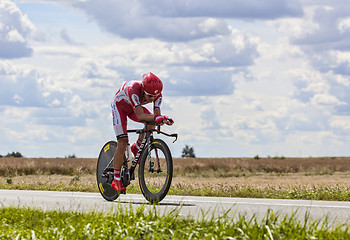 Image showing The Cyclist Eduard Vorganov