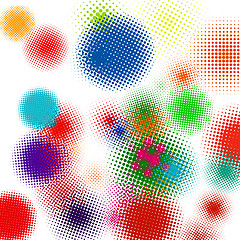 Image showing Halftone vector illustration Set background. EPS 8