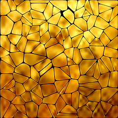 Image showing Golden mosaic background. EPS 8