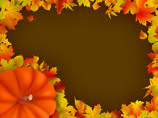 Image showing Thanksgiving holiday frame. EPS 8