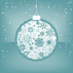 Image showing Elegant Christmas ball with greeting. EPS 8