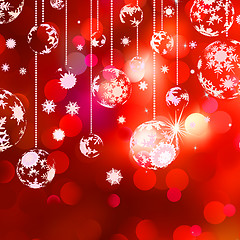 Image showing Christmas ball on light background. EPS 8