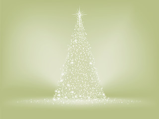 Image showing Elegant christmas tree card. EPS 8