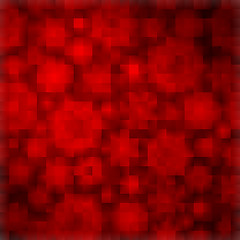 Image showing Red background with abstract shapes. EPS 8