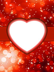 Image showing Valentines red abstract St.Valentine's Day. EPS 8