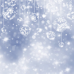 Image showing Elegant blue christmas background. EPS 8