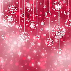 Image showing Elegant red christmas background. EPS 8