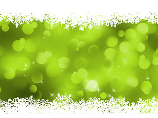Image showing Background, green magic lights, bokeh. EPS 8
