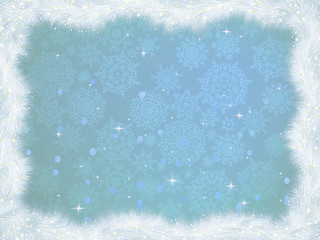 Image showing Winter christmas card background. EPS 8
