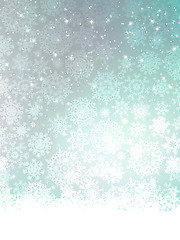 Image showing Blue Christmas Background. EPS 8