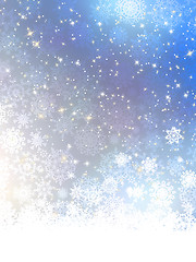 Image showing Elegant blue christmas background. EPS 8