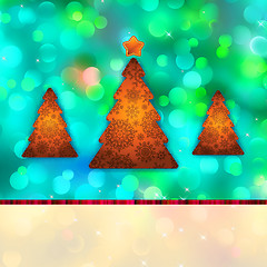 Image showing Christmas abstract card with copyspace. EPS 8