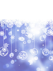 Image showing Glittery blue Christmas background. EPS 8