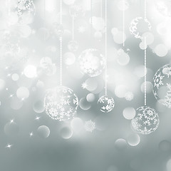 Image showing Light silver abstract Christmas. EPS 8