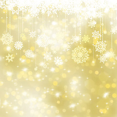 Image showing Elegant gold christmas background. EPS 8