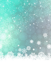 Image showing Blue Christmas Background. EPS 8