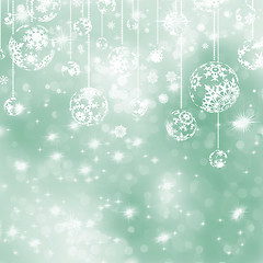 Image showing Elegant green christmas background. EPS 8