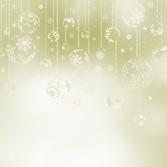 Image showing Elegant Christmas Baubles. EPS 8