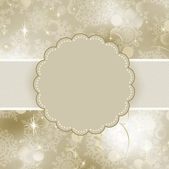 Image showing Christmas frame design for xmas card. EPS 8