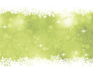 Image showing Green Christmas Background. EPS 8