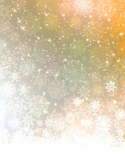 Image showing Elegant orange christmas background. EPS 8