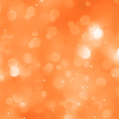 Image showing Orange defocused lights background. EPS 8