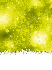 Image showing Green Christmas Background. EPS 8