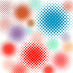 Image showing Halftone vector illustration Set background. EPS 8