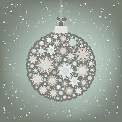 Image showing Beautiful Christmas ball illustration. EPS 8