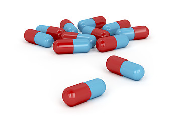 Image showing Capsules on white