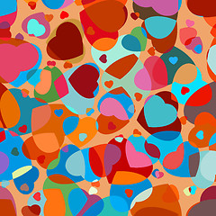 Image showing Abstract background to the Valentine's day. EPS 8