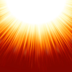 Image showing Sunburst rays of sunlight tenplate. EPS 8