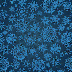 Image showing Christmas seamless pattern with snowflakes, EPS 8