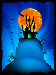 Image showing Halloween image with old mansion. EPS 8