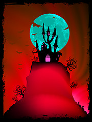 Image showing Halloween image with old mansion. EPS 8