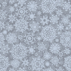 Image showing Abstract seamless snowflake pattern. EPS 8