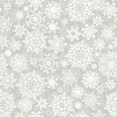 Image showing Christmas seamless pattern snowflake. EPS 8