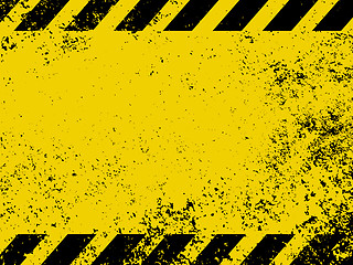 Image showing A grungy and worn hazard stripes texture. EPS 8