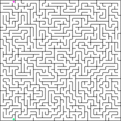 Image showing Vector illustration of perfect maze. EPS 8