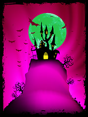 Image showing Halloween image with old mansion. EPS 8