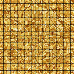 Image showing Gold mosaic background. EPS 8