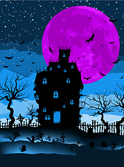 Image showing Dark scary halloween night. EPS 8