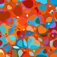 Image showing Beautiful colorful heart shape background. EPS 8