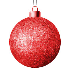 Image showing Christmas ball on a white background. EPS 8