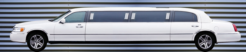 Image showing White Limousine