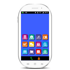 Image showing White smartphone